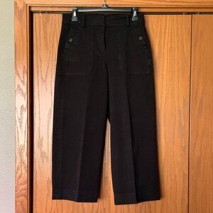 J Crew Sydney Size 4 Wide Leg Pant Black